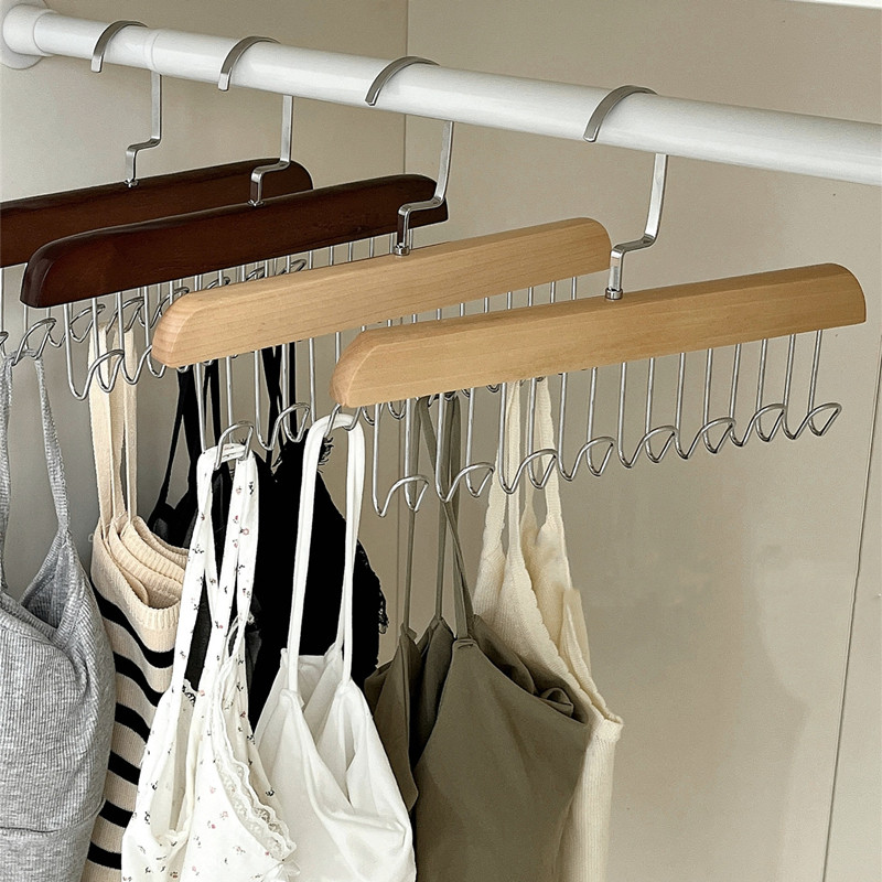 Iliving palgikonks riidepuu müts lips rinnahoidja rihm hoiuriiul 8 konks täispuidust riidepuu roostevabast terasest kodu riidekapi kuivatusrest