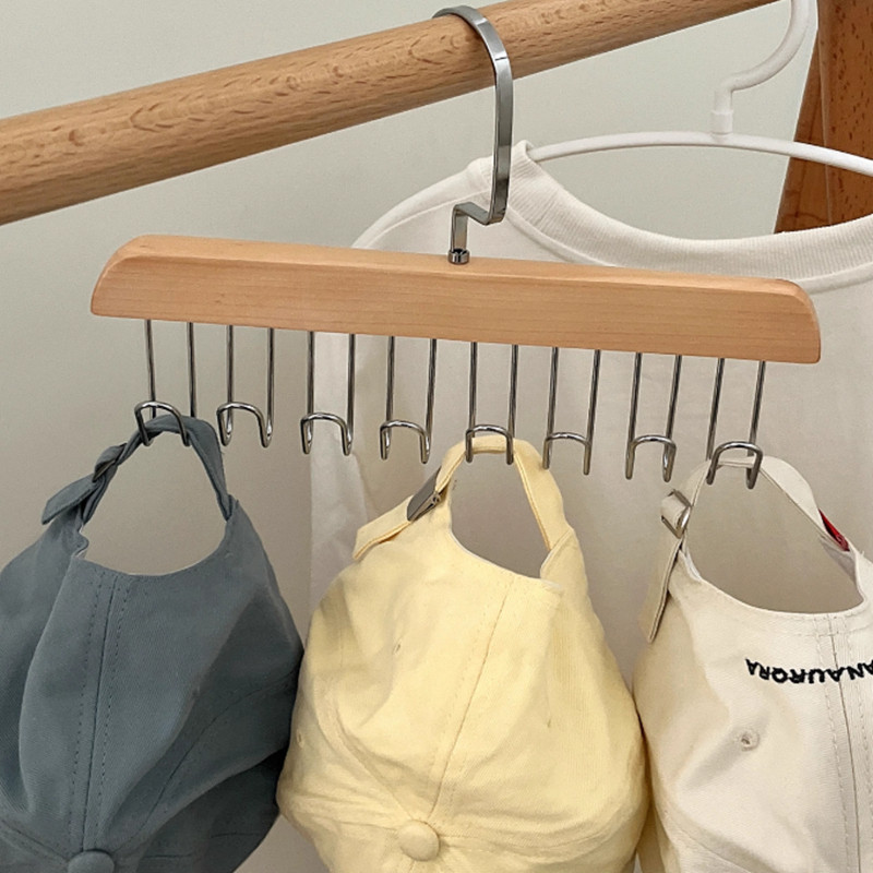 Iliving palgikonks riidepuu müts lips rinnahoidja rihm hoiuriiul 8 konks täispuidust riidepuu roostevabast terasest kodu riidekapi kuivatusrest