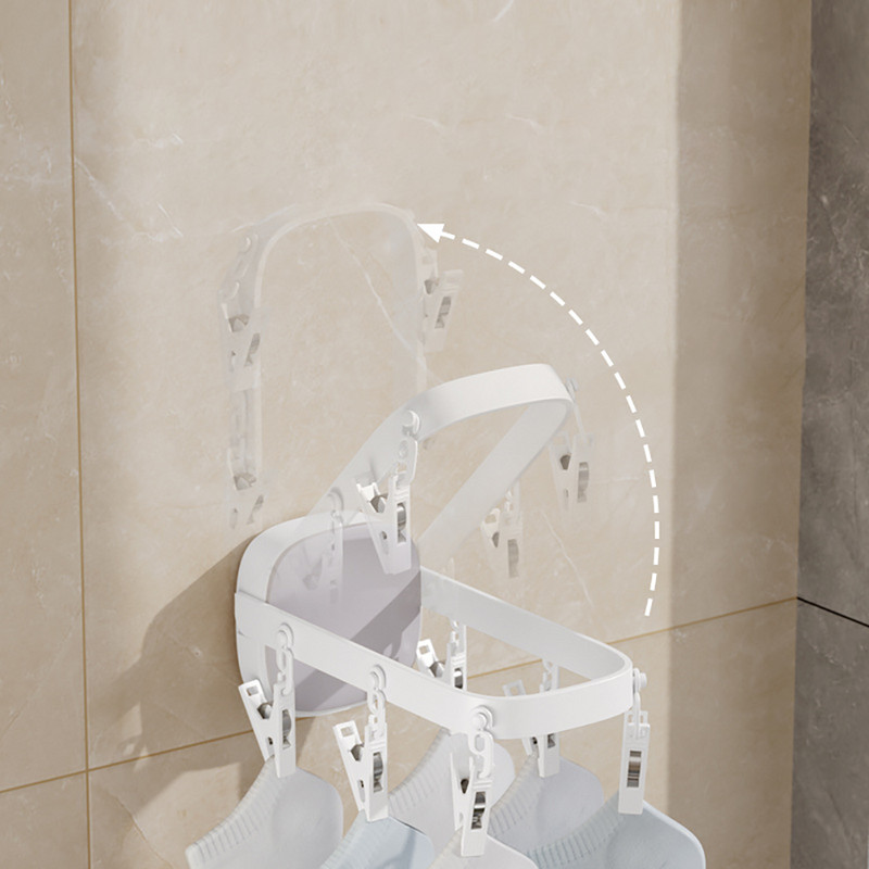 Namų audinių džiovinimo lentynos Plastikinės audinių džiovinimo lentynos Sulankstomos laikymo sienelės Pakabinimas Montavimas be skylės Paprastas