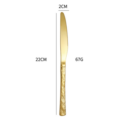 lidafish Σετ Ασημένια Πέτρινα Σιτάρια Πιρούνια Μαχαίρια Κουτάλια Πολυτελές σετ για δείπνο σπιτιού από ανοξείδωτο ατσάλι