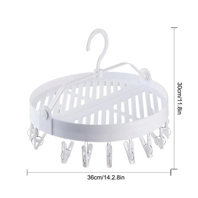 Κρεμάστρα για στέγνωμα ρούχων Κρεμάστρα εσωρούχων με 20 συνδετήρες στεγνώματος Αξεσουάρ πλυντηρίου ρούχων για στέγνωμα κάλτσες Σουτιέν Εσώρουχα