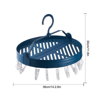 Κρεμάστρα για στέγνωμα ρούχων Κρεμάστρα εσωρούχων με 20 συνδετήρες στεγνώματος Αξεσουάρ πλυντηρίου ρούχων για στέγνωμα κάλτσες Σουτιέν Εσώρουχα