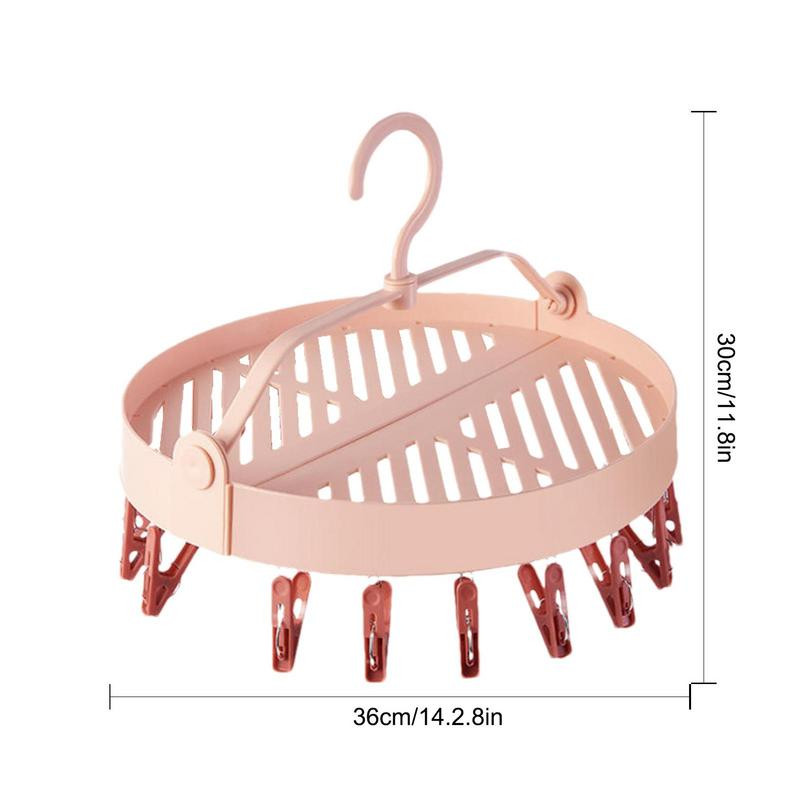Κρεμάστρα για στέγνωμα ρούχων Κρεμάστρα εσωρούχων με 20 συνδετήρες στεγνώματος Αξεσουάρ πλυντηρίου ρούχων για στέγνωμα κάλτσες Σουτιέν Εσώρουχα