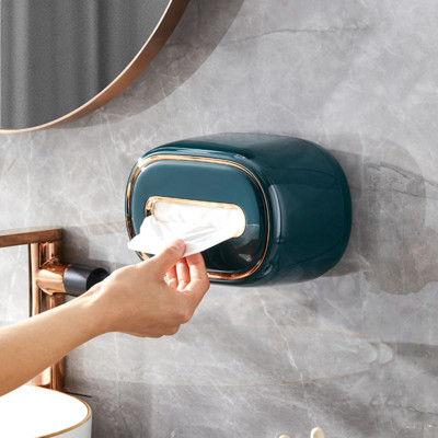 【Nauja】 Lengva prabangi staliniams kompiuteriams skirta spyruoklinė servetėlių dėžutė, stalčių dėžė, tvirtinimas prie sienos, neperforuota buitinė svetainės saugykla