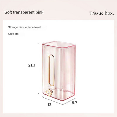 Kleenex dėžutės laikiklis Sieninė servetėlių laikiklis, atsparus vandeniui ir be smūgių, tualetinio popieriaus laikiklis lengvas prabangus servetėlių laikiklis