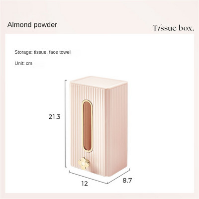 Kleenex dėžutės laikiklis Sieninė servetėlių laikiklis, atsparus vandeniui ir be smūgių, tualetinio popieriaus laikiklis lengvas prabangus servetėlių laikiklis
