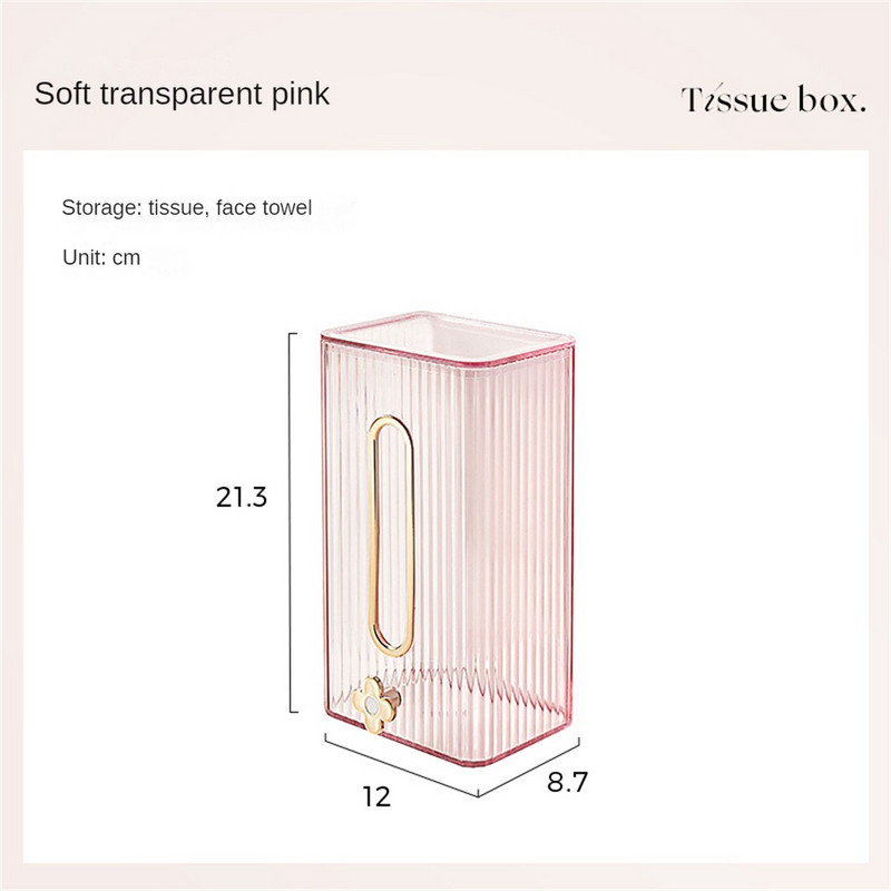 Kleenex dėžutės laikiklis Sieninė servetėlių laikiklis, atsparus vandeniui ir be smūgių, tualetinio popieriaus laikiklis lengvas prabangus servetėlių laikiklis