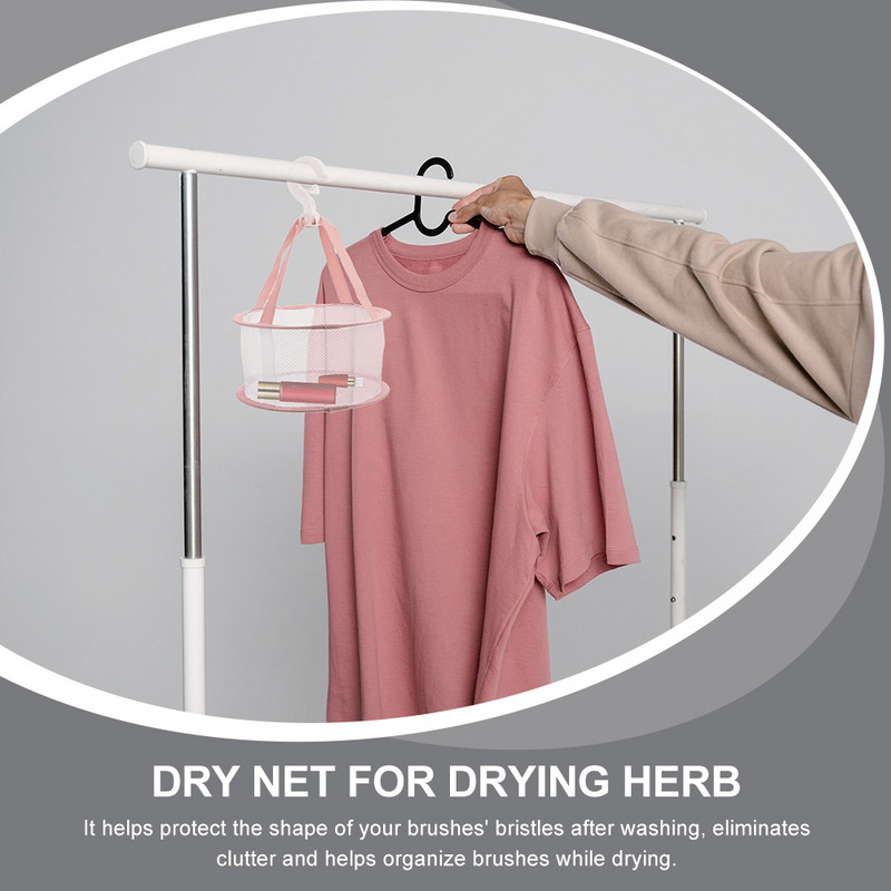 Meigipuhastusvõrk korv Meigipintslihoidja Aksessuaarid Riided Korduvkasutatavad riidekuivati