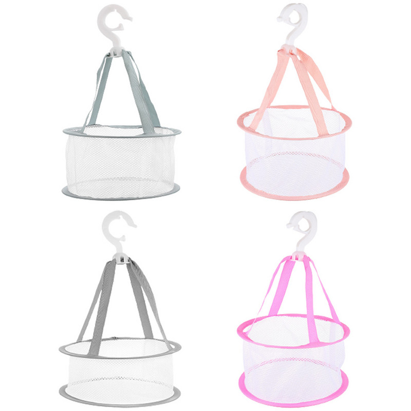 Mrežasta torba za sušenje kista za šminku Viseći stalak za rublje Košara za odjeću Spužve Sušilo