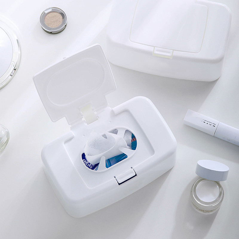 Sausų drėgnų audinių dėžutės servetėlių laikymo dėklas Servetėlių dozatorius Popierius kūdikių servetėlės Servetėlių laikymo dėžutės laikiklis Talpyklos servetėlių laikiklis 