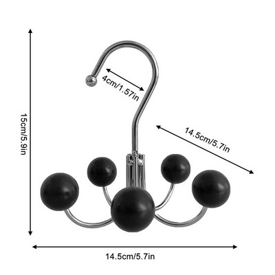 Vješalica za odjeću koja se okreće za 360 stupnjeva, višenamjenska rotirajuća kuka za ormar, vješalica, organizator, torba za šal, kuka za pohranu