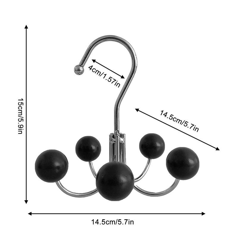 Vješalica za odjeću koja se okreće za 360 stupnjeva, višenamjenska rotirajuća kuka za ormar, vješalica, organizator, torba za šal, kuka za pohranu