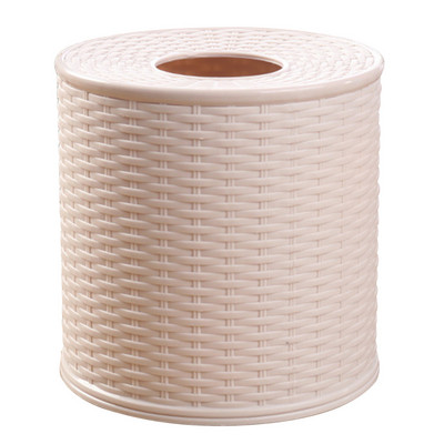 Στρογγυλό δοχείο Σαλόνι Υπνοδωμάτιο Δώρο χαρτοπετσέτας Σπίτι Αποθήκευση χαρτιού υγείας Επιτραπέζιο Διακοσμητικό χαρτομάντιλο Ξενοδοχείου Αδιάβροχο