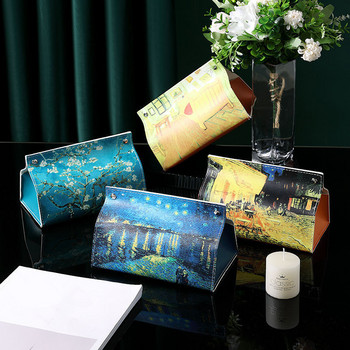 Tissue Box Light Luxury Σαλόνι Creative Nordic Ins Wind Storage Car PU Δερμάτινο Pumping Paper box