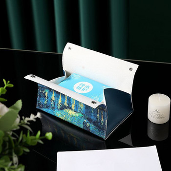 Tissue Box Light Luxury Σαλόνι Creative Nordic Ins Wind Storage Car PU Δερμάτινο Pumping Paper box