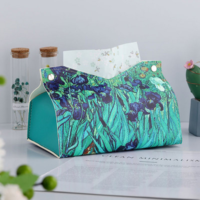 Audinių dėžutė Lengva prabangi svetainė Creative Nordic Ins Wind Storage Automobilinė PU odos siurbimo popierinė dėžutė