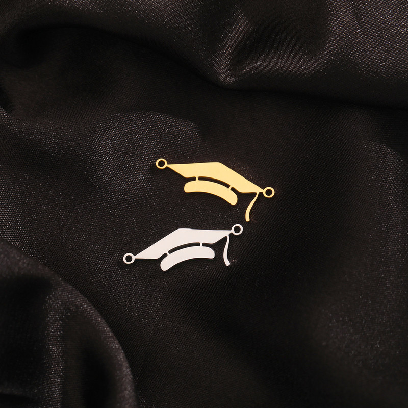 EUEAVAN 5 kom. Privjesci za diplomske prvostupničke kape Privjesak od nehrđajućeg čelika za izradu nakita Sveučilišna ceremonija Ogrlica DIY