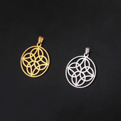 EUEAVAN 5db boszorkánycsomós bűbáj ékszerkészítéshez rozsdamentes acél boszorkány kelták csomós amulett bájos medál barkács nyaklánc fülbevaló