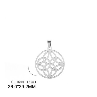 EUEAVAN 5db boszorkánycsomós bűbáj ékszerkészítéshez rozsdamentes acél boszorkány kelták csomós amulett bájos medál barkács nyaklánc fülbevaló