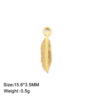 EUEAVAN 5 komada zlatnih privjesaka od nehrđajućeg čelika za izradu nakita, ogrlica, naušnice, privjesak, ženski DIY dodaci za nakit