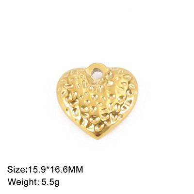 EUEAVAN 5 komada zlatnih privjesaka od nehrđajućeg čelika za izradu nakita, ogrlica, naušnice, privjesak, ženski DIY dodaci za nakit