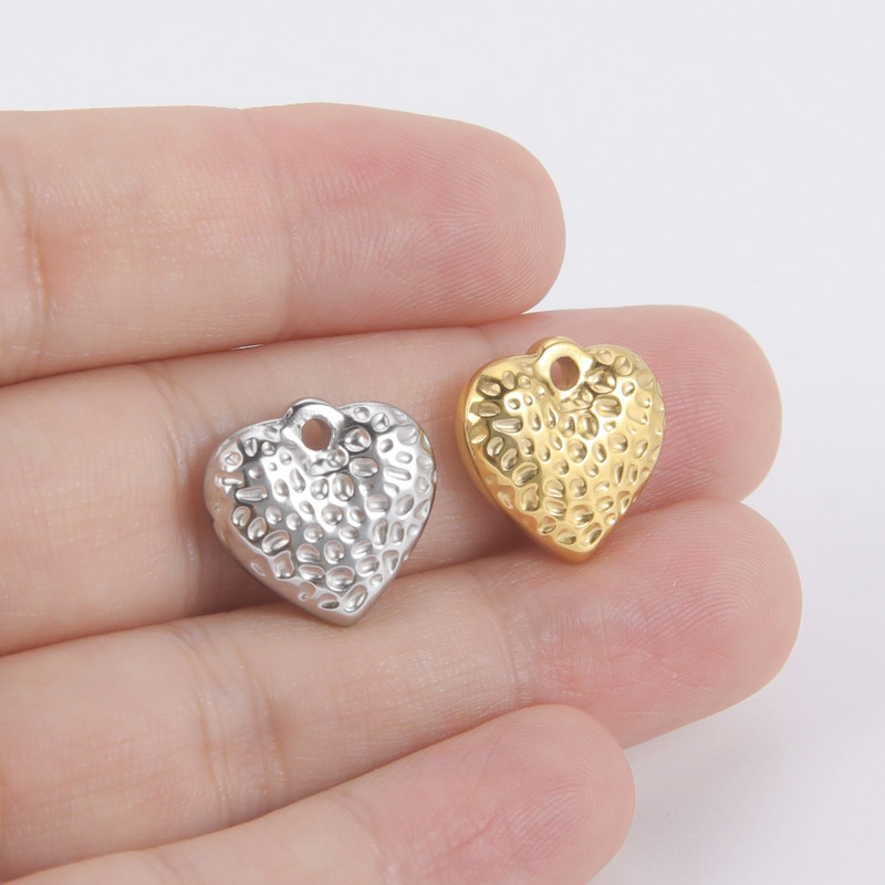 EUEAVAN 5 komada zlatnih privjesaka od nehrđajućeg čelika za izradu nakita, ogrlica, naušnice, privjesak, ženski DIY dodaci za nakit