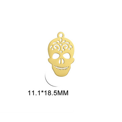 EUEAVAN 5 tk roostevabast terasest filigraansed koljuvõrud ehete valmistamiseks väikeste ripatsidega käevõru kaelakee DIY tarvikud