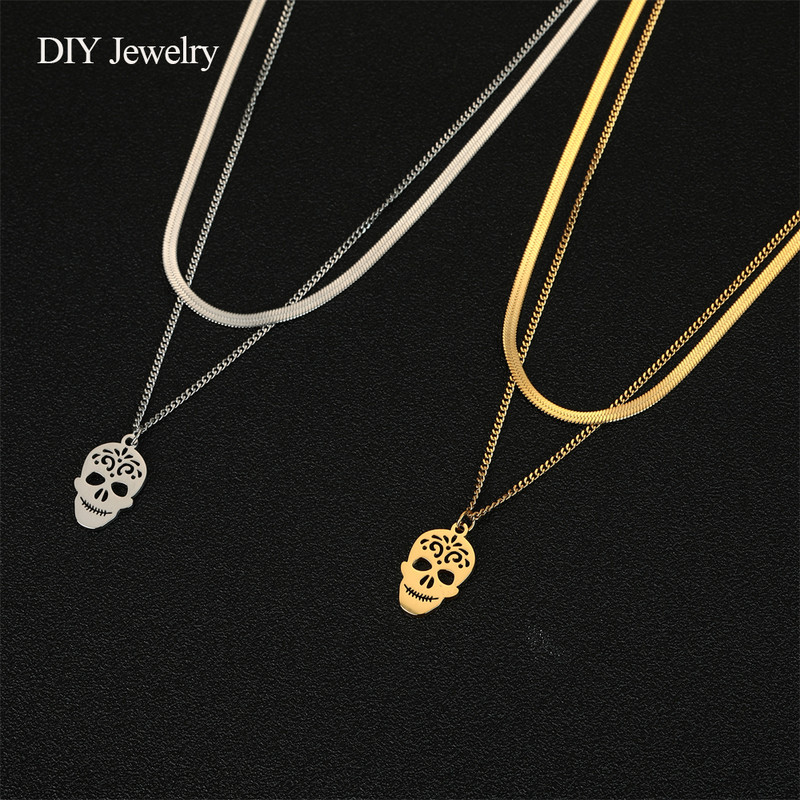 EUEAVAN 5 tk roostevabast terasest filigraansed koljuvõrud ehete valmistamiseks väikeste ripatsidega käevõru kaelakee DIY tarvikud