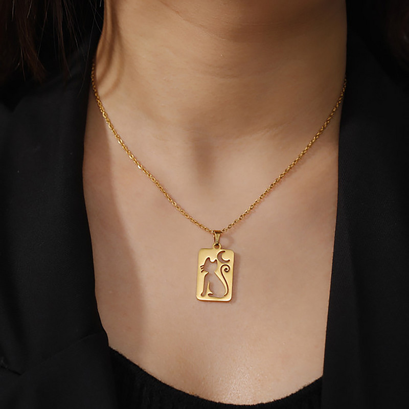 EUEAVAN 5tk roostevabast terasest kassikuu võlusid kõrvarõngastele kaelakee ehete valmistamise tarvikud loomade võluripatsid isetegemise ehted