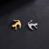 EUEAVAN 5 vnt. nerūdijančio plieno mieli kačių pakabukai juvelyriniams dirbiniams gaminti, pasidaryk pats, auskarai, karoliai, reikmenys, didmeninė prekyba dovanos