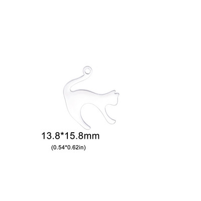 EUEAVAN 5 vnt. nerūdijančio plieno mieli kačių pakabukai juvelyriniams dirbiniams gaminti, pasidaryk pats, auskarai, karoliai, reikmenys, didmeninė prekyba dovanos