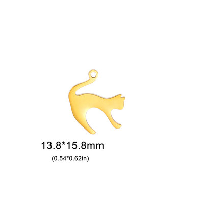 EUEAVAN 5 vnt. nerūdijančio plieno mieli kačių pakabukai juvelyriniams dirbiniams gaminti, pasidaryk pats, auskarai, karoliai, reikmenys, didmeninė prekyba dovanos