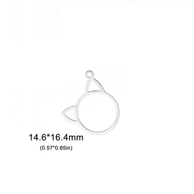 EUEAVAN 5 vnt. nerūdijančio plieno mieli kačių pakabukai juvelyriniams dirbiniams gaminti, pasidaryk pats, auskarai, karoliai, reikmenys, didmeninė prekyba dovanos