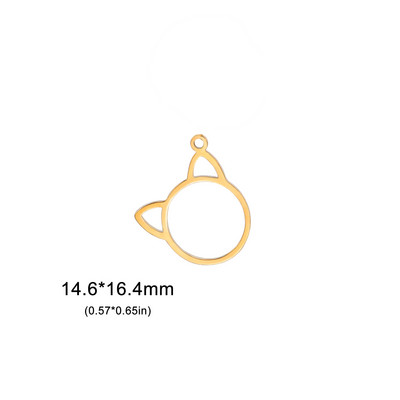 EUEAVAN 5 vnt. nerūdijančio plieno mieli kačių pakabukai juvelyriniams dirbiniams gaminti, pasidaryk pats, auskarai, karoliai, reikmenys, didmeninė prekyba dovanos