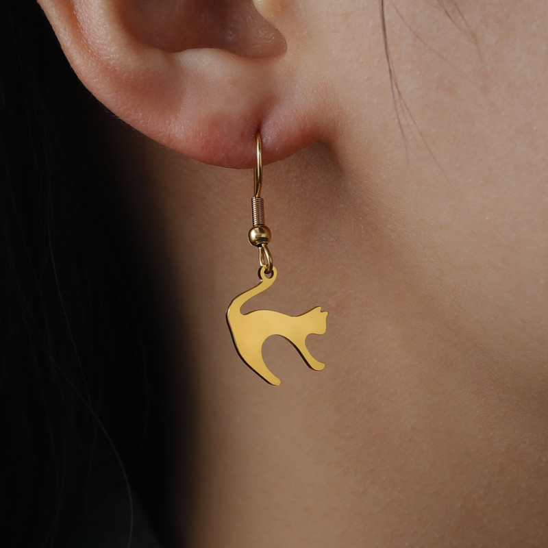 EUEAVAN 5 vnt. nerūdijančio plieno mieli kačių pakabukai juvelyriniams dirbiniams gaminti, pasidaryk pats, auskarai, karoliai, reikmenys, didmeninė prekyba dovanos