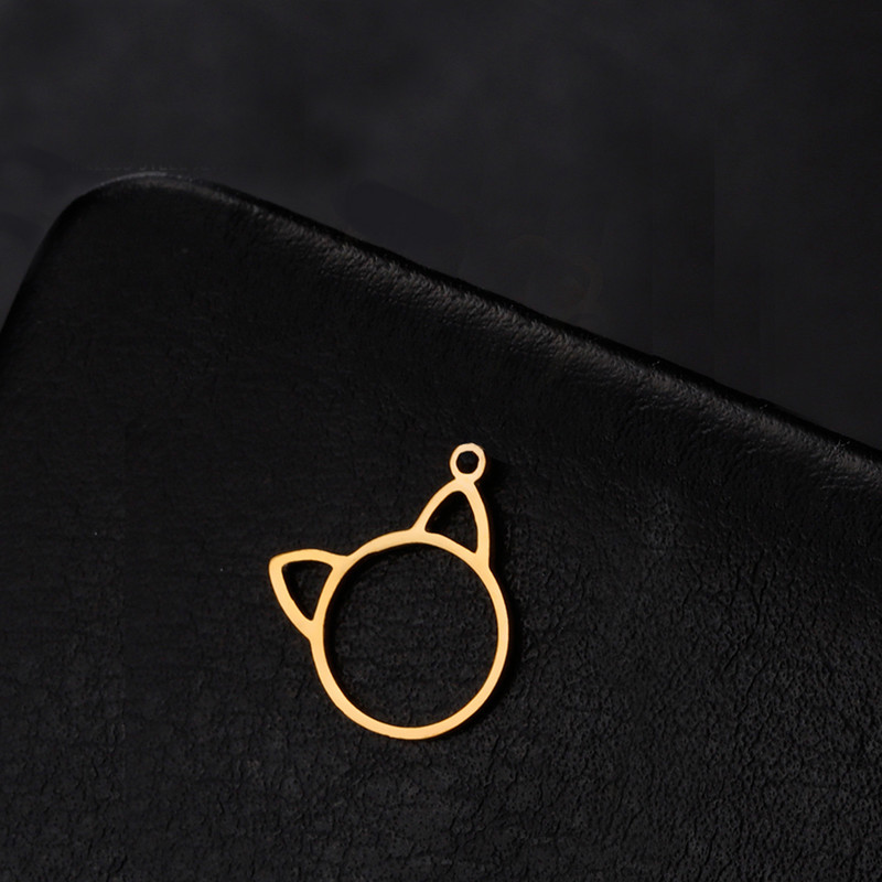 EUEAVAN 5 vnt. nerūdijančio plieno mieli kačių pakabukai juvelyriniams dirbiniams gaminti, pasidaryk pats, auskarai, karoliai, reikmenys, didmeninė prekyba dovanos