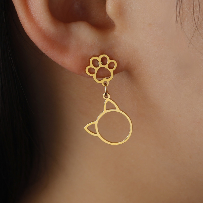 EUEAVAN 5 vnt. nerūdijančio plieno mieli kačių pakabukai juvelyriniams dirbiniams gaminti, pasidaryk pats, auskarai, karoliai, reikmenys, didmeninė prekyba dovanos