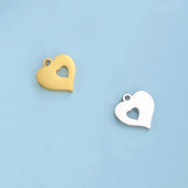 EUEAVAN 5 vnt. nerūdijančio plieno iškirpti širdies pakabukai papuošalams gaminti, apyrankės, kaklo papuošalai, pakabos auskarai, kabantys auskarai, „pasidaryk pats“ žavesio didmeninė prekyba