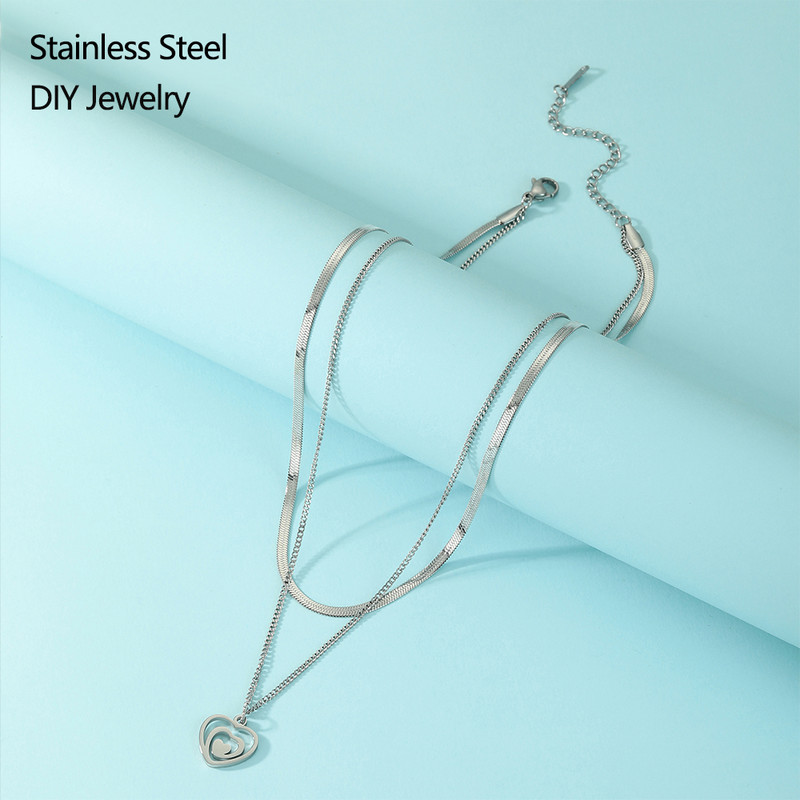 EUEAVAN 5 vnt. nerūdijančio plieno iškirpti širdies pakabukai papuošalams gaminti, apyrankės, kaklo papuošalai, pakabos auskarai, kabantys auskarai, „pasidaryk pats“ žavesio didmeninė prekyba