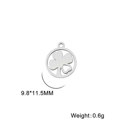 EUEAVAN 5tk Ristiku amulett, roostevabast terasest amulett käevõru kaelakee kõrvarõnga jaoks, ehete valmistamine õnneliku DIY ripatsite hulgimüük