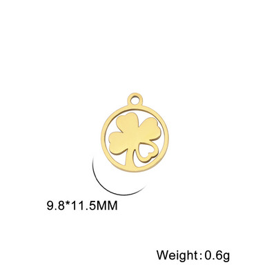 EUEAVAN 5tk Ristiku amulett, roostevabast terasest amulett käevõru kaelakee kõrvarõnga jaoks, ehete valmistamine õnneliku DIY ripatsite hulgimüük