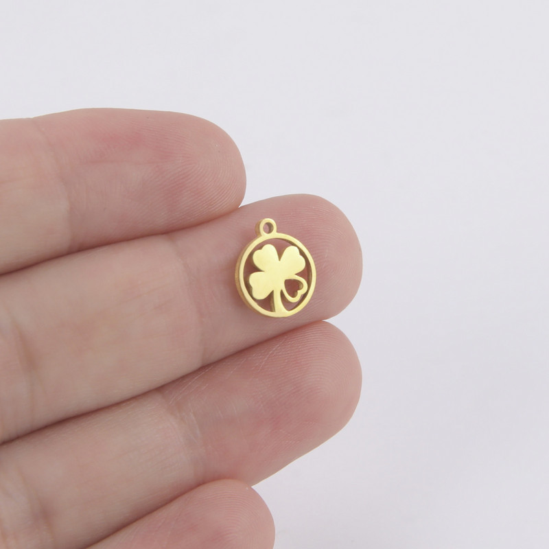 EUEAVAN 5tk Ristiku amulett, roostevabast terasest amulett käevõru kaelakee kõrvarõnga jaoks, ehete valmistamine õnneliku DIY ripatsite hulgimüük