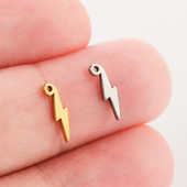 EUEAVAN 5vnt mažyčiai pakabukai nerūdijančio plieno žaibo pakabukas apyrankėms karoliai auskarai papuošalų gamybos reikmenys pasidaryk pats pakabukas