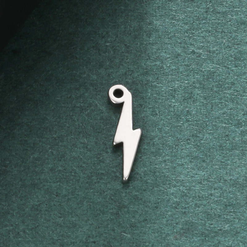 EUEAVAN 5vnt mažyčiai pakabukai nerūdijančio plieno žaibo pakabukas apyrankėms karoliai auskarai papuošalų gamybos reikmenys pasidaryk pats pakabukas