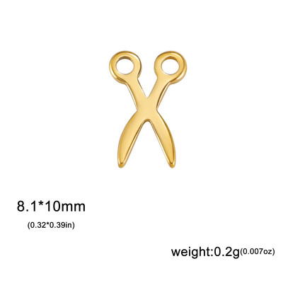 EUEAVAN 5tk Õmblused Kääridega roostevabast terasest amuletid ehete valmistamiseks Väikeste ripatsite meisterdamiseks kaelakee käevõrud hulgitarvikud