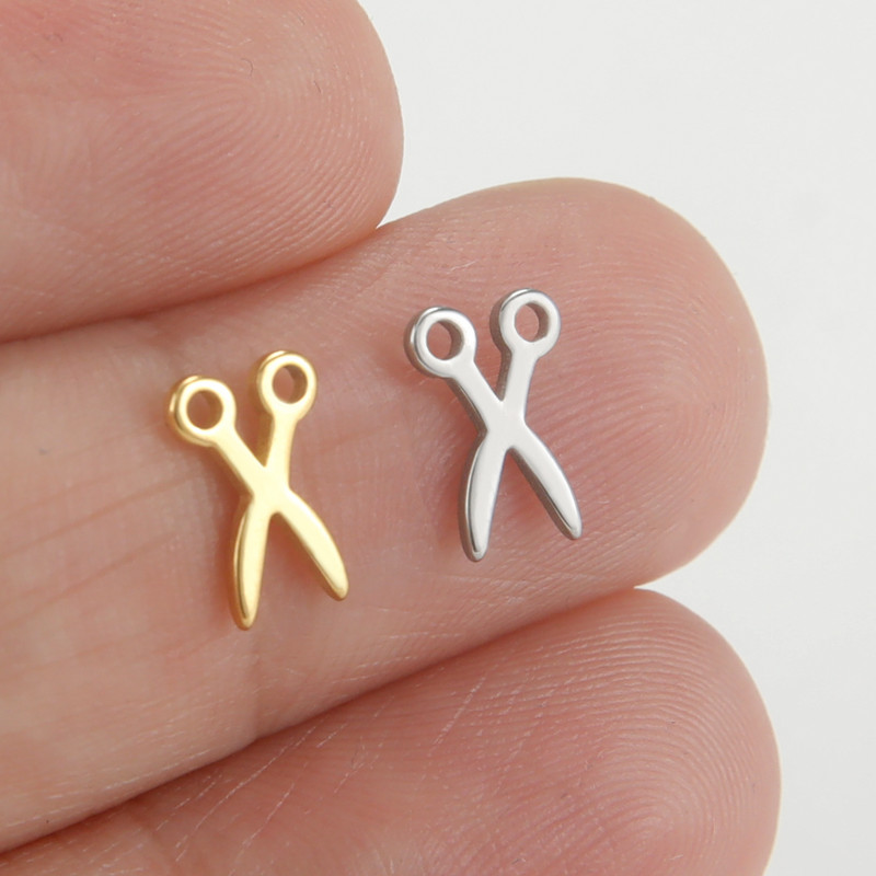 EUEAVAN 5tk Õmblused Kääridega roostevabast terasest amuletid ehete valmistamiseks Väikeste ripatsite meisterdamiseks kaelakee käevõrud hulgitarvikud