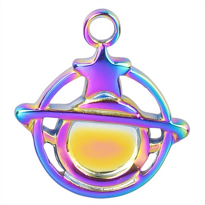 WZNB 5 vnt Saturno planetos žavesiai papuošalams gaminti žvaigždės iš nerūdijančio plieno pakabukas pasidaryk pats auskarai, karoliai, rankų darbo priedai