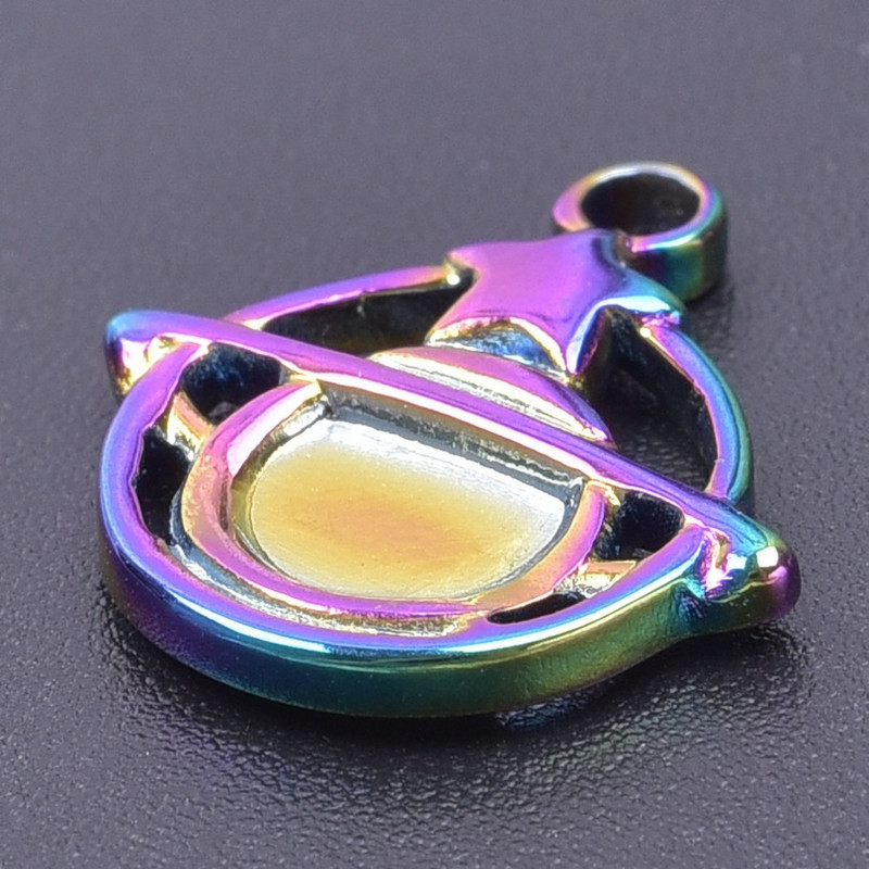 WZNB 5 vnt Saturno planetos žavesiai papuošalams gaminti žvaigždės iš nerūdijančio plieno pakabukas pasidaryk pats auskarai, karoliai, rankų darbo priedai