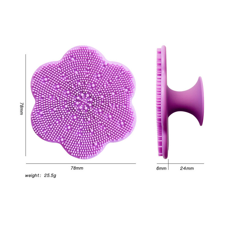 Silikoonist näopuhastuspintsel, lillekujuline näohooldus, nahahooldus, koorija, puhastusvahend Tööriistad Beauty Soft sügavpuhastav koorija