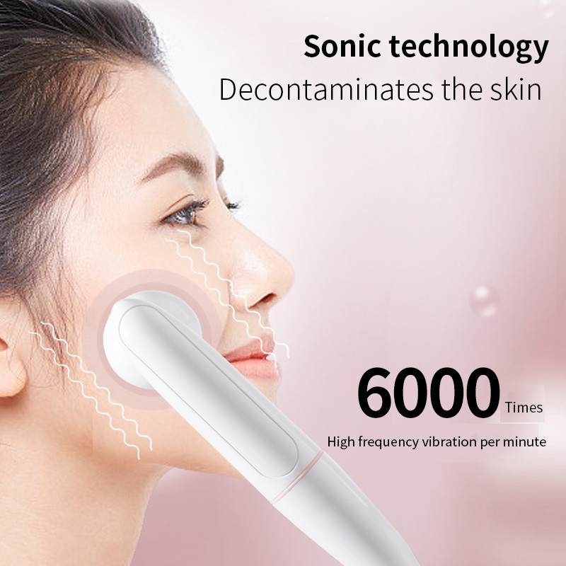 2-ühes elektrilised näopuhastusharjad Näomassaaži silikoonist laetav Sonic rullpintsel Mustpeade eemaldaja pooride puhastaja